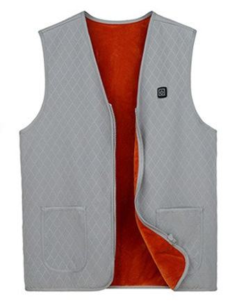 Otoño e invierno transfronterizo Nueva Zona 7 calefacción Chaleco de calefacción eléctrica control de temperatura con un solo clic multi-región Chaleco de calefacción térmica inteligente