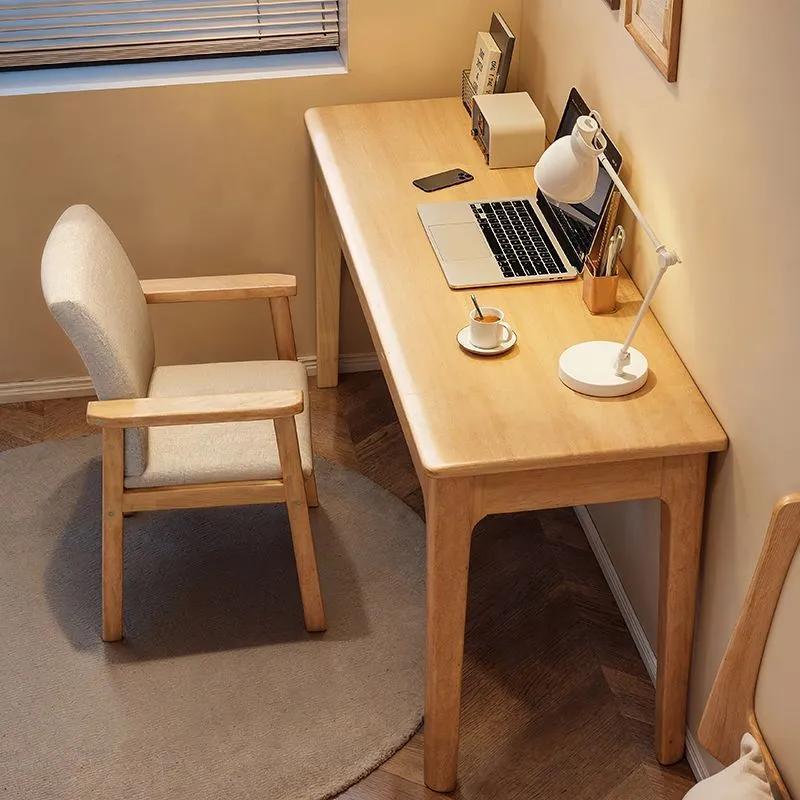 All Solid Wood Narrow Desk Bedroom Primary and Secondary School Student Writing Desk Home Desk with Drawer Living Room Adult Computer Desk