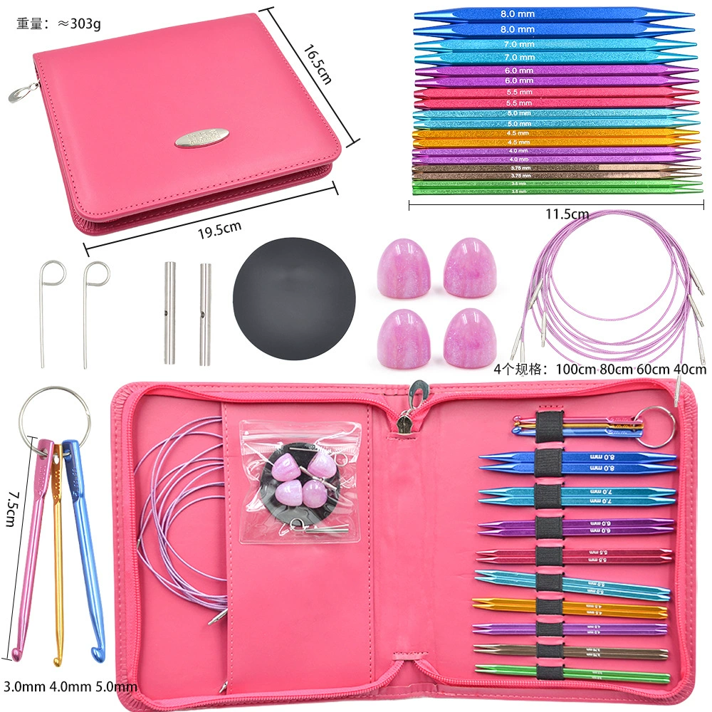 Съемные круговые спицы для вязания свитеров, трансграничные, многофункциональный набор, ручные спицы для вязания