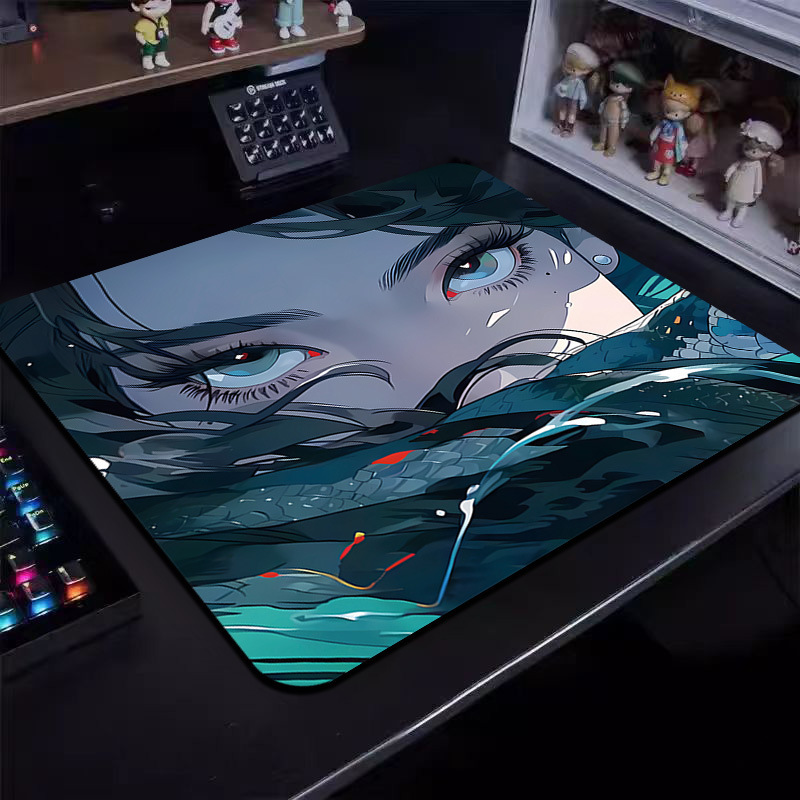カスタマイズされたアニメーション汚れに強いeスポーツ特大マウスパッド、厚みのある滑り止めゴム底コンピュータデスクパッド、インターネットカフェゲームホーム|undefined