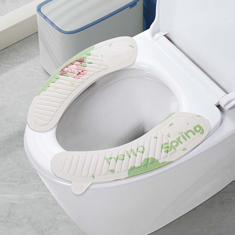 トイレマット トイレシート 浴室用 四季通用 トイレリング 冬用 厚手 洗えるマット 防水 滑り止め|undefined