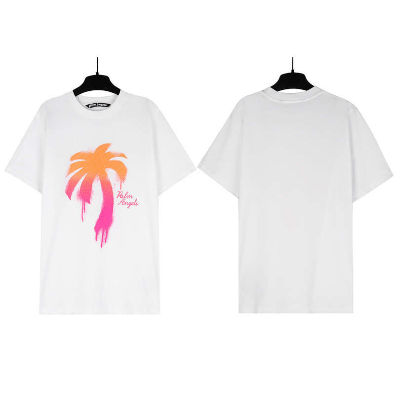 PALM半袖の正しいバージョン パームエンジェルス ヘッドレスベア エンジェルス バタフライプリント Tシャツ テディベア 半袖|undefined