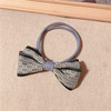 Hair rope with bow, brand ponytail, cute hair accessory, Korean style, simple and elegant design