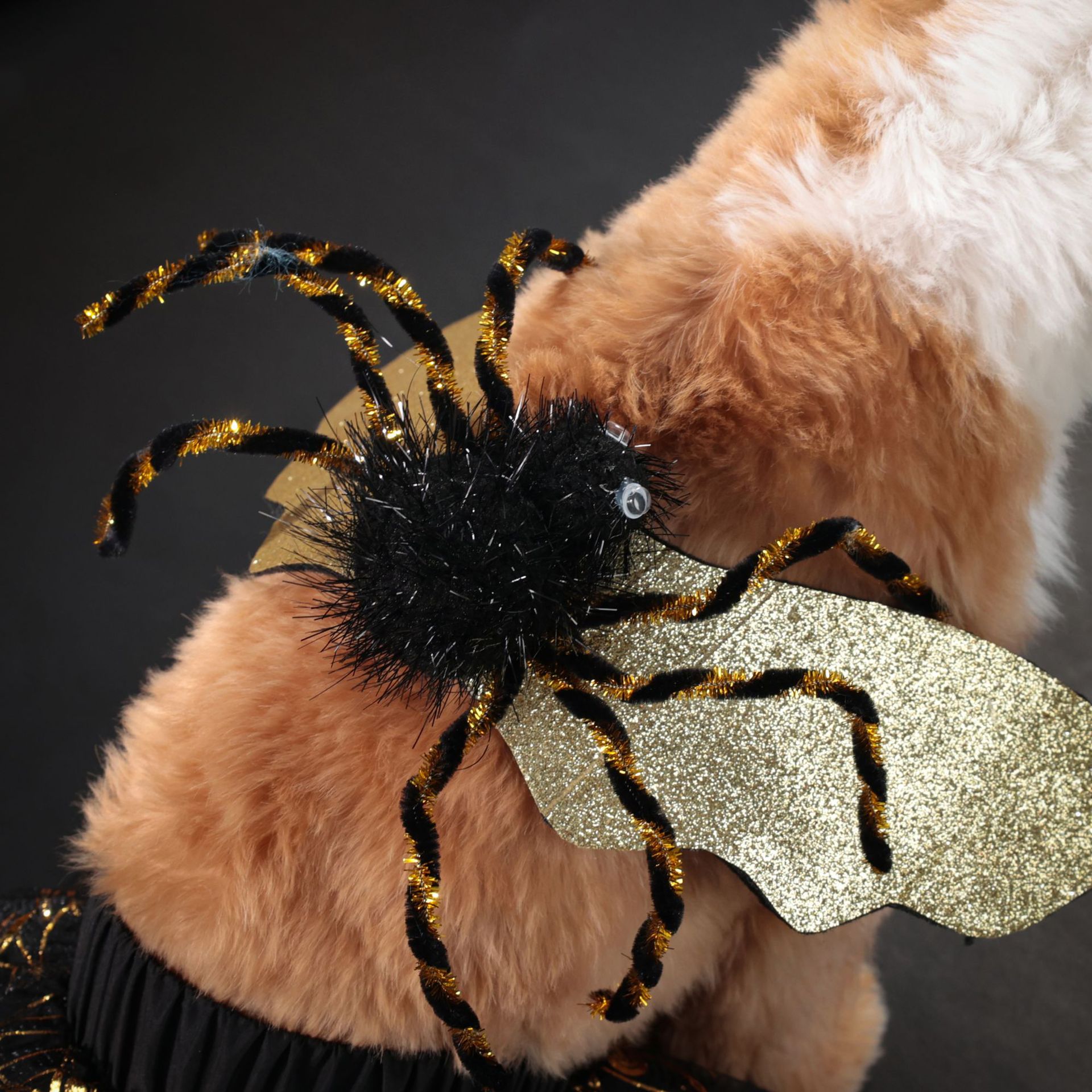 Ropa para mascotas Fiesta de Halloween Traje para perros Falda de araña negra Traje de alas Explosiva transfronteriza al por mayor