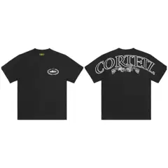 Foreign Trade Corteiz Alcatraz Bee Letter Printed Short-Sleeved Men's and Women's Street Fashion Brand Loose Casual Round Neck T-Shirt