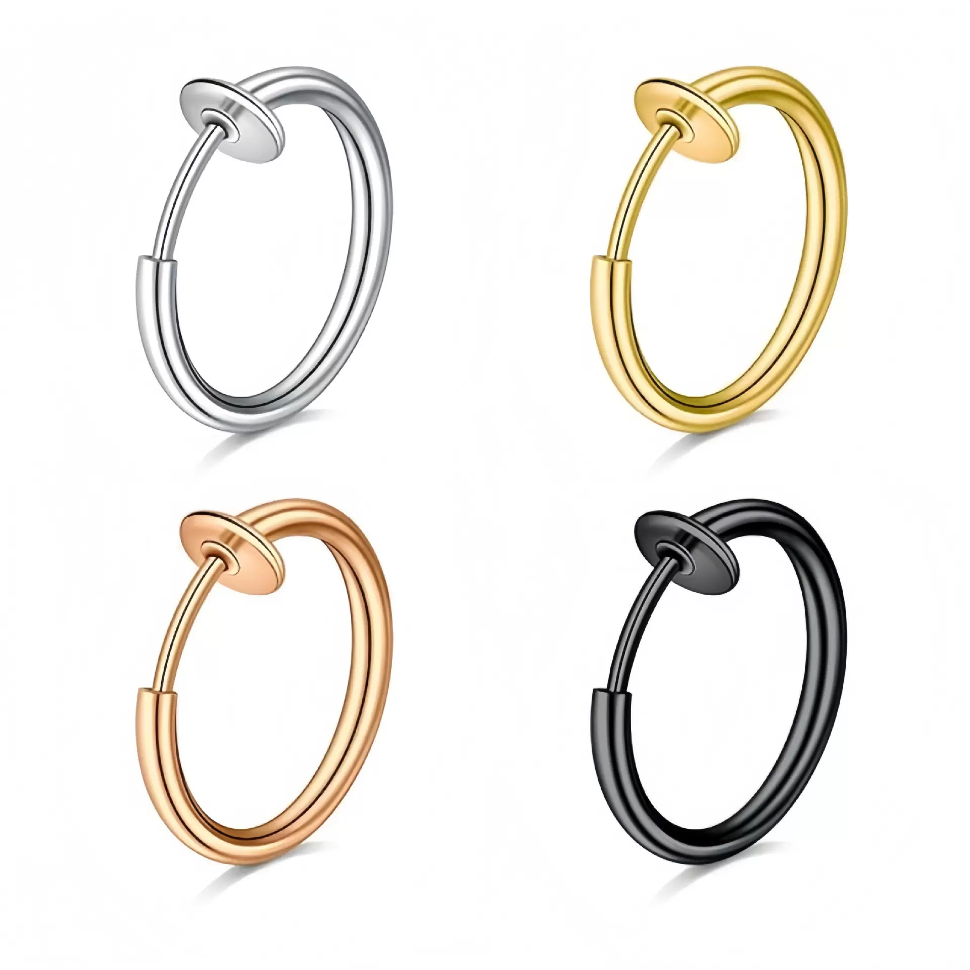 弹簧耳夹耳环无痛简约男女无耳洞耳骨夹小众设计耳环厂家批发