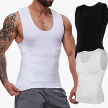 M 13445 Men's Solid Color Tank Top ��ʿ���� ŷ������羳����