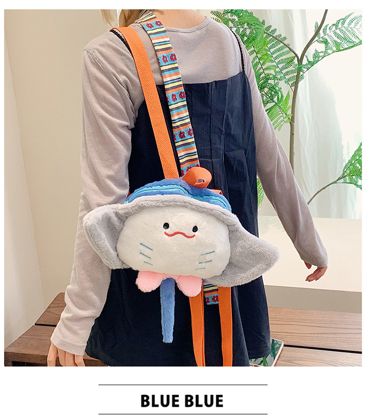 Cartoon plush toy backpack, new autumn and winter style, cute and girlish girl backpack, fashionable storage small backpack wholesale undefined