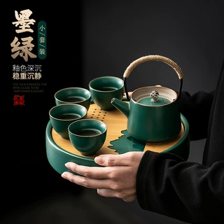 轻奢高档家用功夫茶具2024新款一壶四杯喝茶套装酒店民宿定制logo