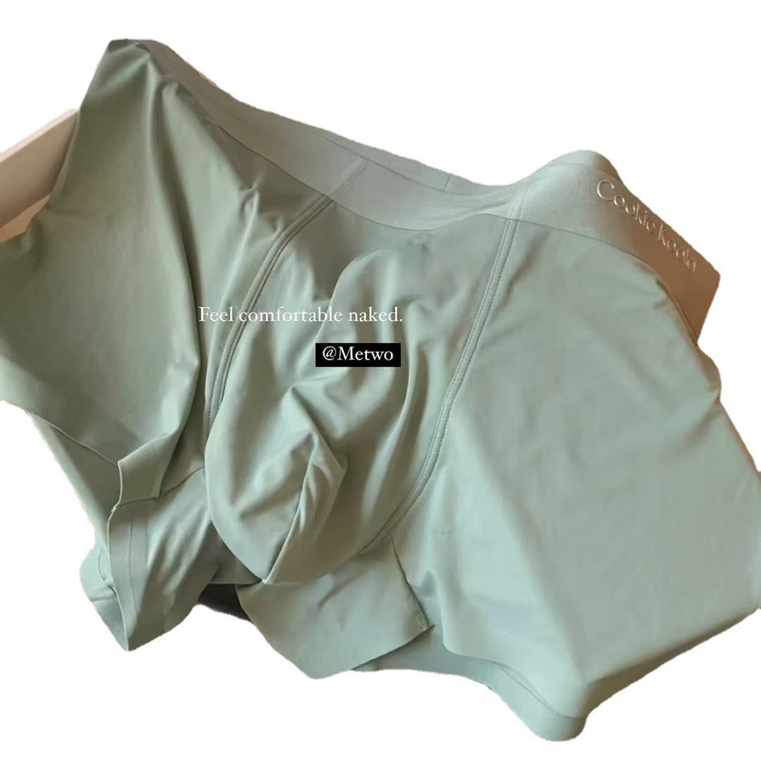 Metwo ropa interior para hombres de seda de hielo fino boxeadores sin costuras transpirable ropa interior para hombres boxeadores cómodos de verano