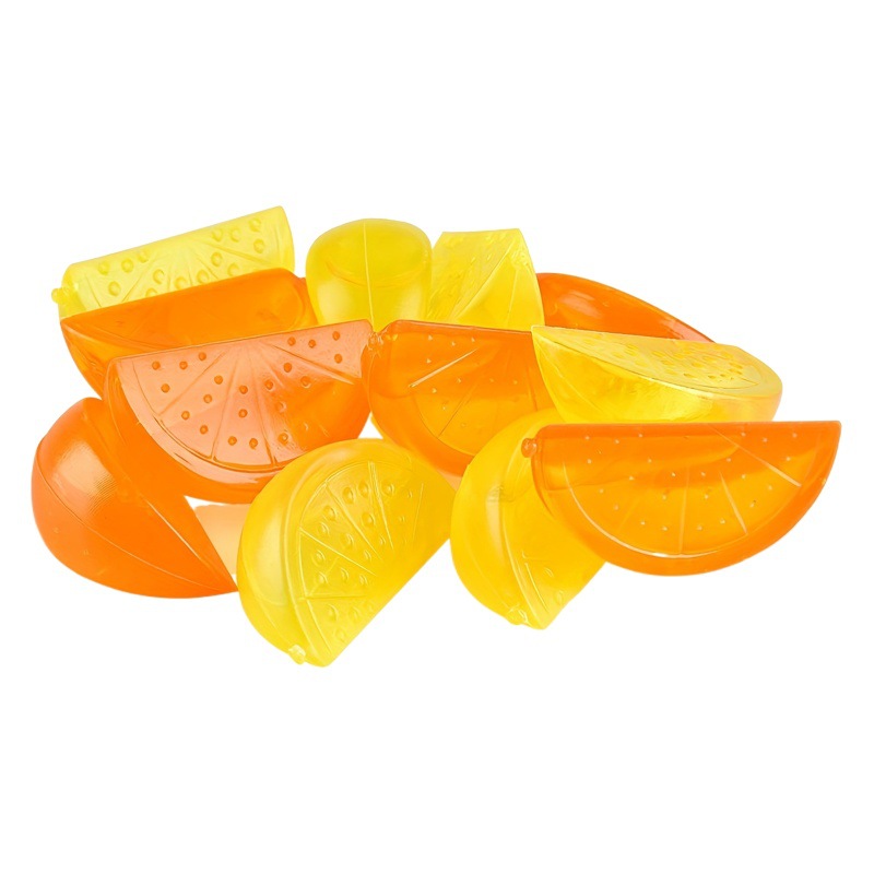 Envío gratis: 24 cubos de hielo de plástico naranja reutilizables para enfriar bebidas en bares y fiestas.