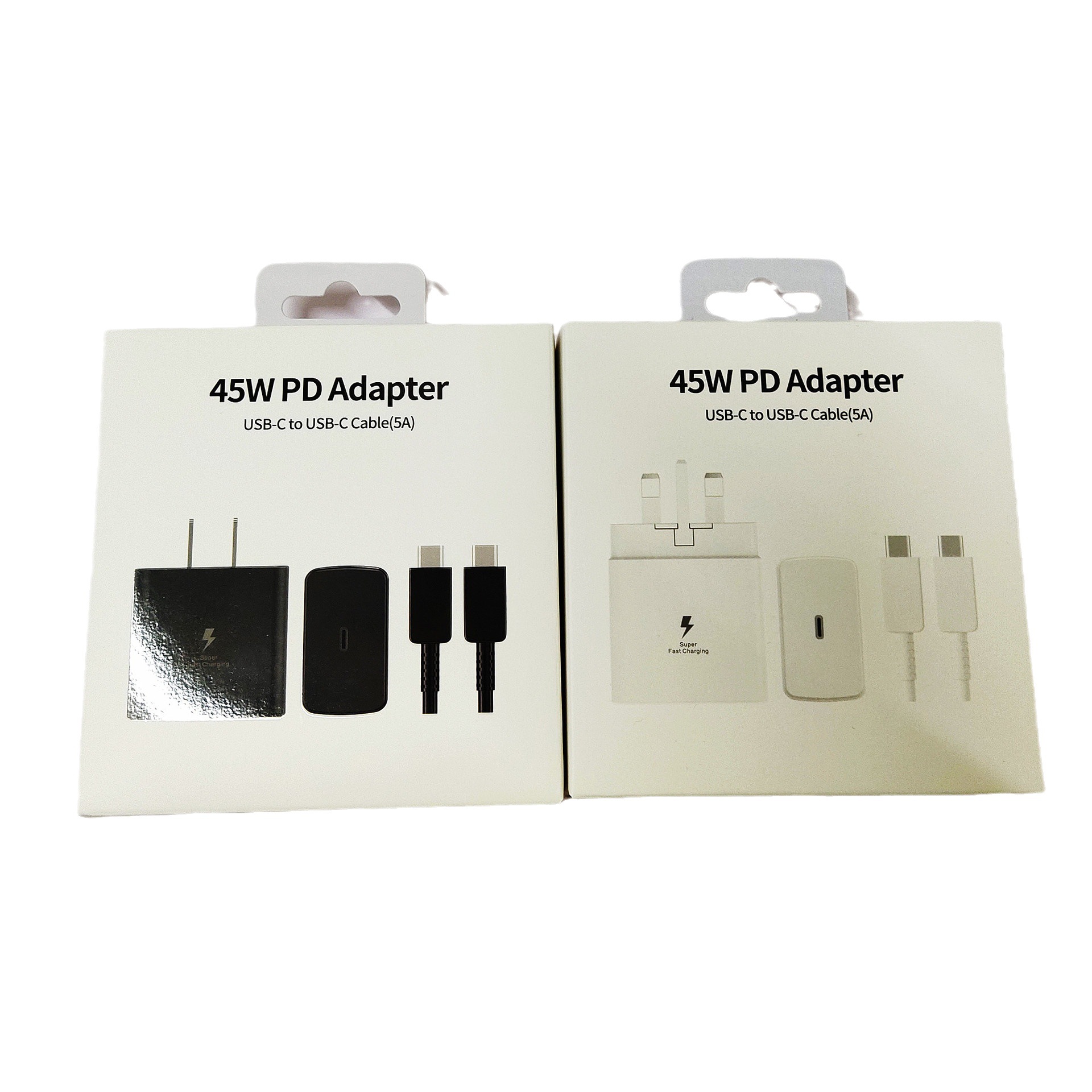 Aplicable a Samsung PD45W estándar medio estándar europeo estándar británico dos en uno caja de embalaje S20 traje cargador embalaje neutral