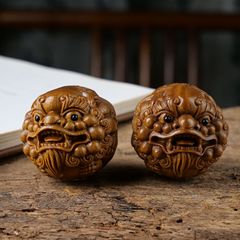 アルゼンチンの緑檀のピシュピストのボールのハンドルは持ち歩いて財文を招いて工芸品の家庭の置物のメーカーの卸売りを遊びます。