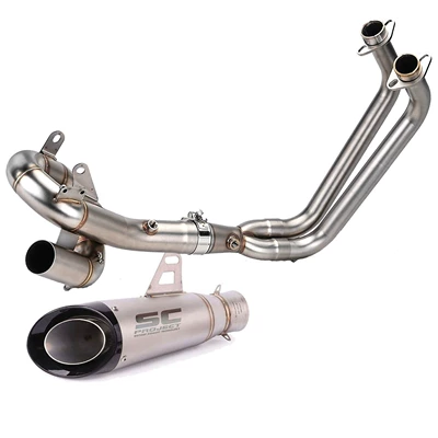swirl MT07 exhaust pipe tail — Motorcycle exhaust pipe - full-set-g
