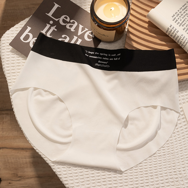 Yoga deportivo de seda de hielo sin costuras, nalgas de melocotón sin costuras, nalgas de seda de hielo sin costuras, bragas especiales de ciclismo en blanco y negro