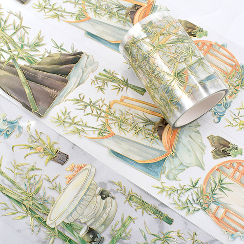 Pet special oil hand account lace tape flower blossom material rainbow crystal ink hand account tape wholesale