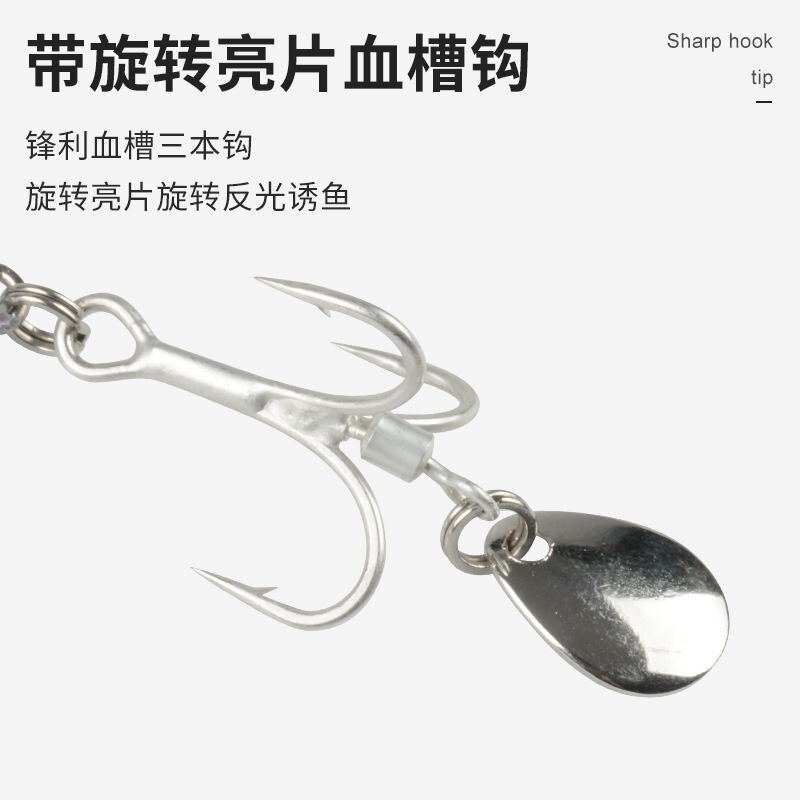 长DUO电镀铁板钓鲅鱼带亮片淡海水岸投路亚饵远投快抽镜面鲈翘嘴|undefined