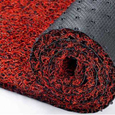 PVC Carpet Commercial Non-slip Doorway, Avtomobil döşəmə paspasları - black-and-red-nail-bottom-16mm-medium-thick-3030cm10-sheets-take-one-piece-and-send-10-sheets