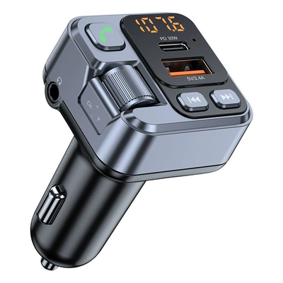 Carefully Selected Car Mp3 Player Fm Transmitter Pd30W Fast Charging + 2.4A Car Bluetooth Hands-Free Aux Playback