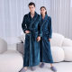 [2001 New] Autumn and Winter Lengthened Thickened Flannel Nightgown Men's Plus Size Coral Fleece Bathrobe Women
