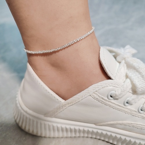 Shimmering Starry Foot Chain -  New Summer Elegant Light Luxury Unique Design Sense Glittering Starry Fine Chain