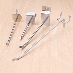 Grid Hook Single Line Chi Tube Hook Decor Store Metal Hole Board Display Simple Hook Billion Label Manufacturer Wholesale