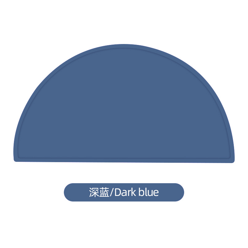 Vajilla de bebé de doble capa, mantel semicircular para niños, almohadilla de aislamiento térmico de silicona, posavasos creativos, almohadilla antideslizante, mantel de mesa, mantel occidental