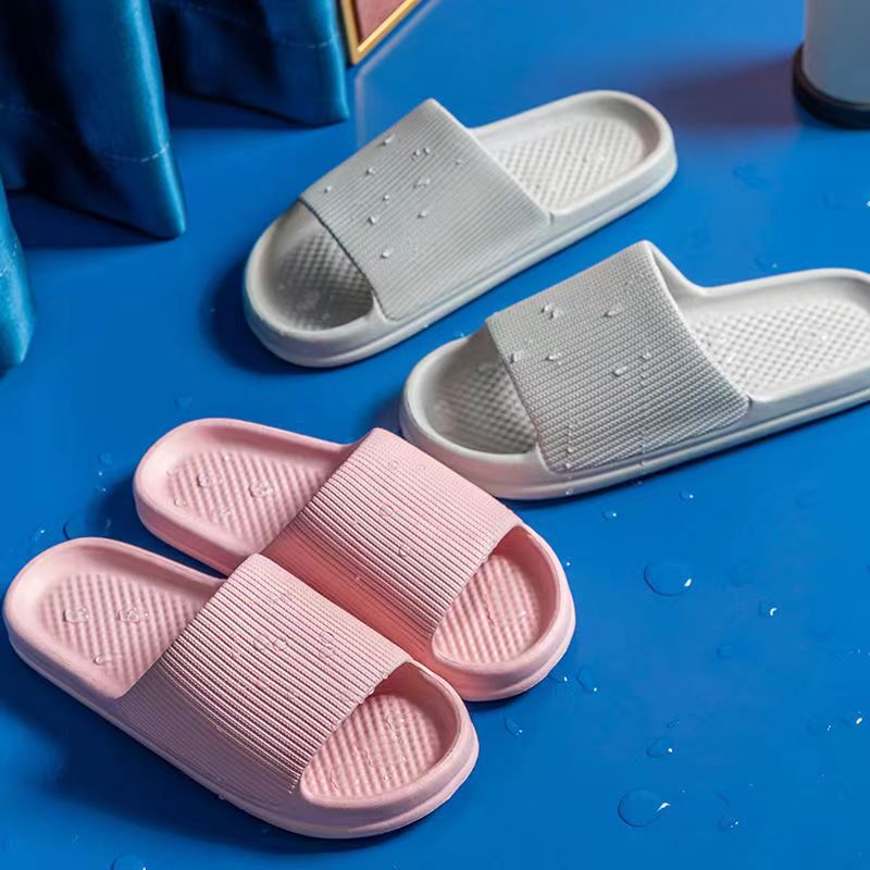 2023 Summer Promotion Hot Sale in Simple Home Indoor Slippers Women's Soft Bottom Lightweight Walking Silent Sandals for Men