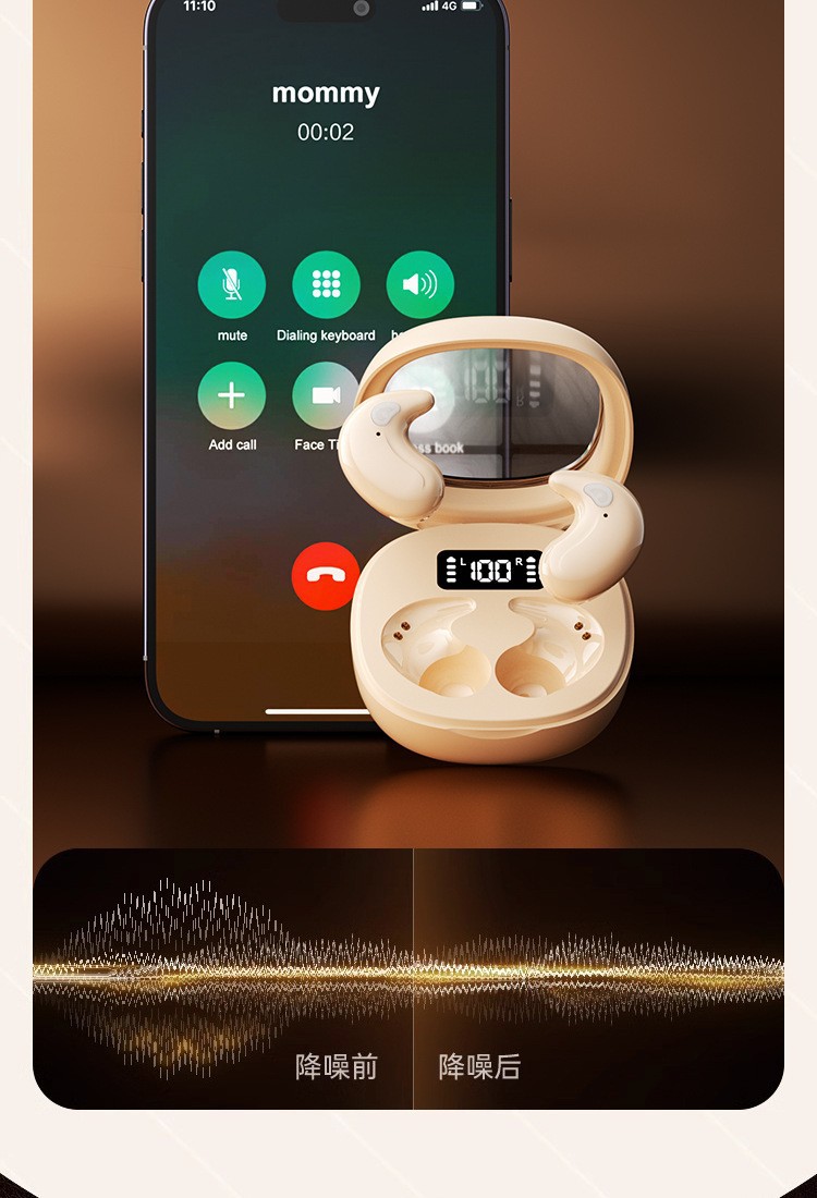 Cross-Border Earphones 2025 New Model Berlin Sound In-Ear Bluetooth Earphones Comfortable Long-Wearing Invisible Mini Earphones