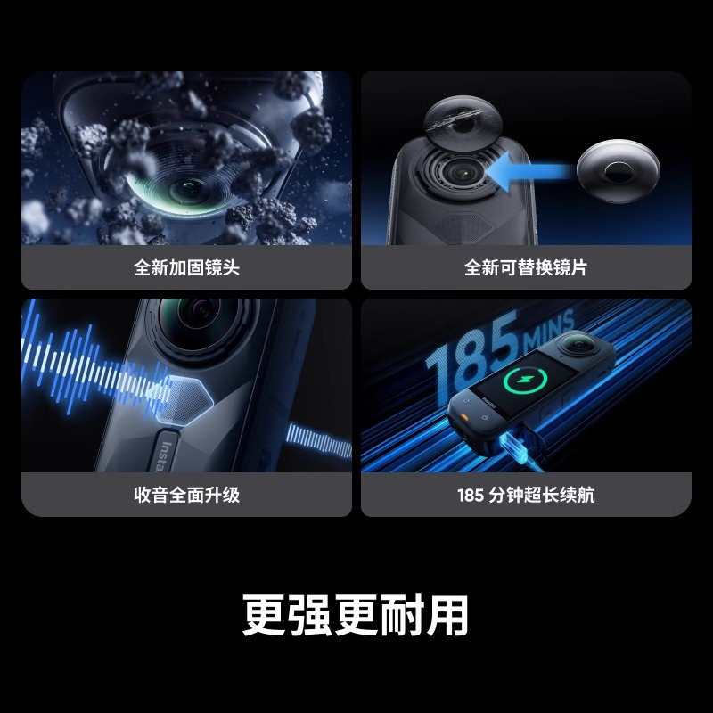 Shadow Stone Insta360 Camera, handheld videocamera, x5