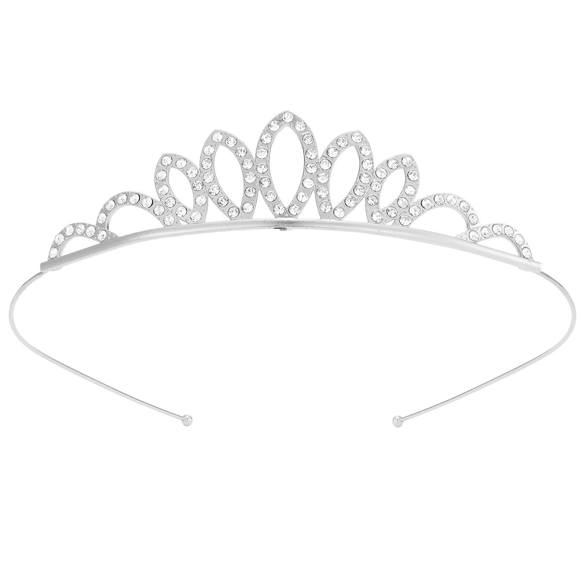 Diadema con Corona de Princesa Infantil de Metal Galvanizado para Cumpleaños y Fiestas image 30