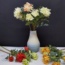 手感仿真大丽花高档家居花卉客厅卧室摆放婚庆花束软装搭配装饰