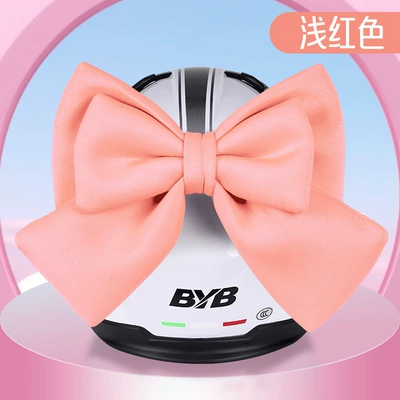 Girl Dreamy Senior Sister | Dəbilqə (Kaska) aksesuarları - basic-style-peach-pink-double-layer-oversized-bow