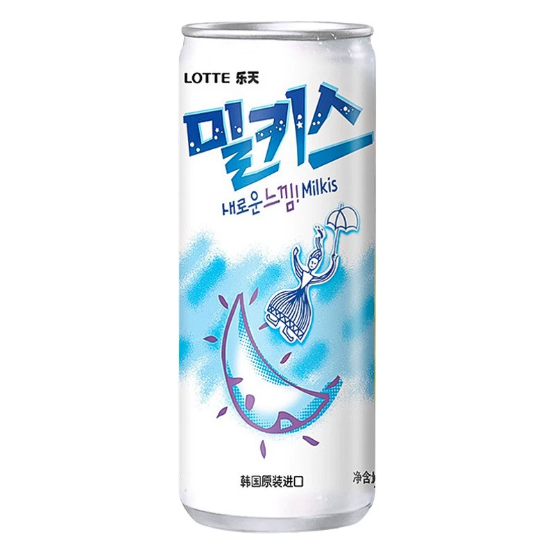 Южная Корея импортировала газированный напиток Lotte Milkis со вкусом молочной кислоты и бактерий в жестяной банке.