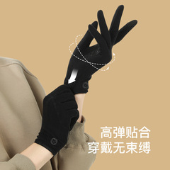 Leitch winter warm gloves for cycling windproof personalized touch screen anti-slip electric bicycle windproof velvet gloves for women