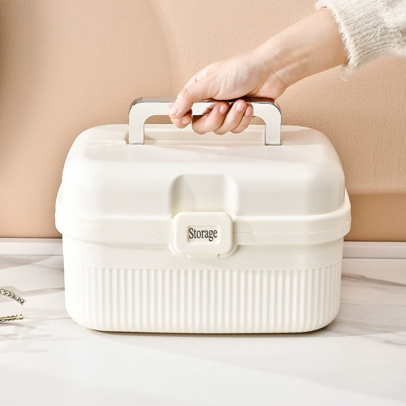 Сливочный ветер портативная коробка для хранения Настольная закуска Разнообразие большой емкости Корзина для хранения Косметика помада портативная коробка для хранения
