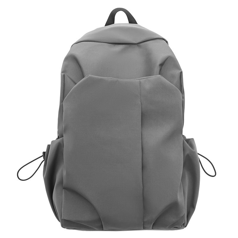 Nueva mochila de alta capacidad de la moda fresca de color sólido bolsas de viaje de estudiantes de secundaria secundaria ocio simple mochila de computadora