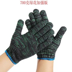 Work gloves with wear-resistant, thickened protective cotton thread gloves, anti-slip cotton yarn gloves