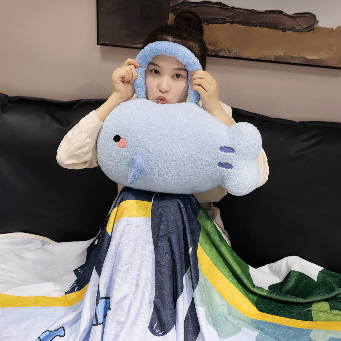 모유베개+180X 100cm 담요 0.9KG