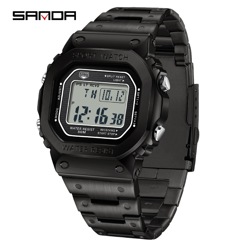 fashionable square digital watch