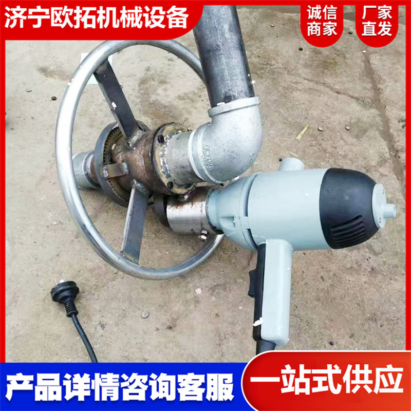 1.2kw 1.5kw小型家用圆盘打井机 民用水井钻机 两相电钻井设备