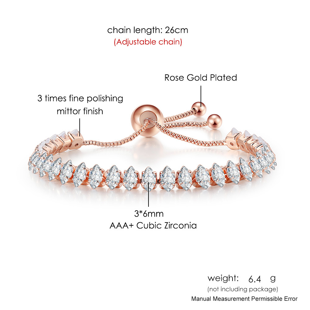 10g Weight Rose Gold Plated, White Gold Plated, Gold Plated Plating Material Copper Pendant Material Zircon Inlay Material Drawstring Bracelets Classification Copper Chain Material 1 Piece Quantity Daily Occasion Copper Material Geometric Pattern Women's Gender Plating, Inlay Design IG Style Style Rose Gold, Gold, Silver Color Copper Rose Gold Plated White Gold Plated Gold Plated Plating Inlay Geometric Zircon Drawstring Bracelets 9