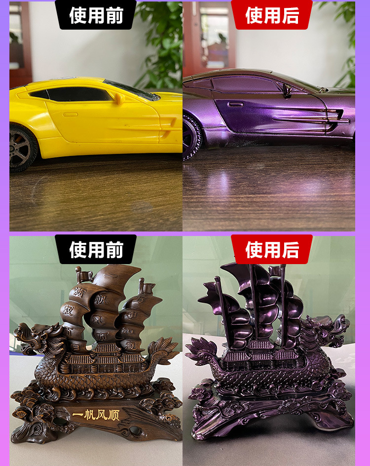 Chameleon Self-Painting Car Wheel Hub Color Change Electric Motorcycle Bicycle Spray Paint Laser Colorful Fantasy Paint
