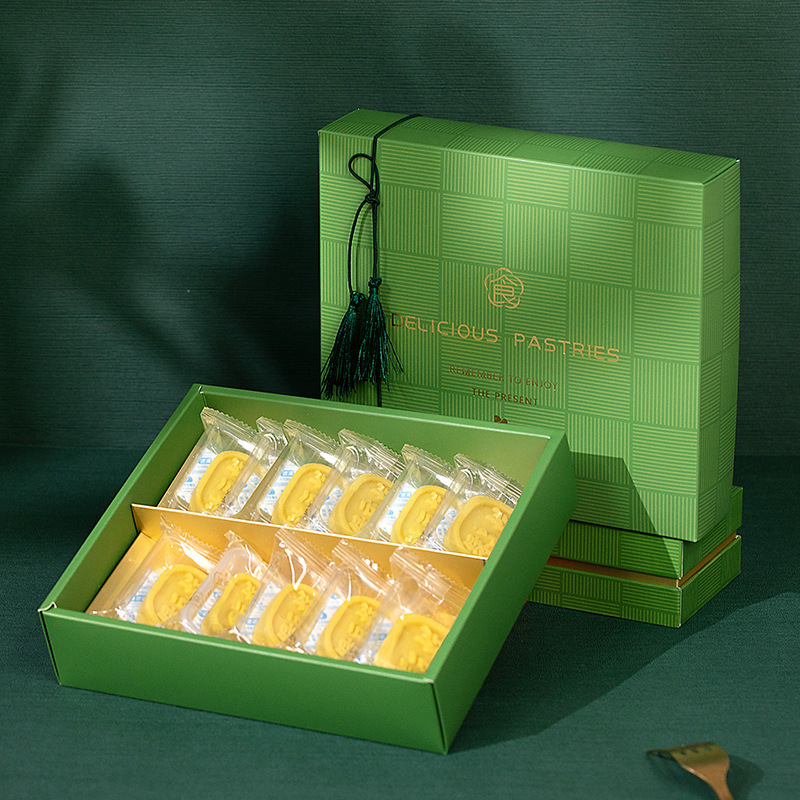 新款绿豆糕包装盒蛋黄酥礼盒空盒清明果蛋挞饼干盒雪花酥伴手礼盒