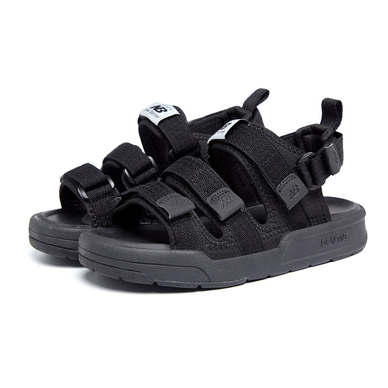 Three poles all black