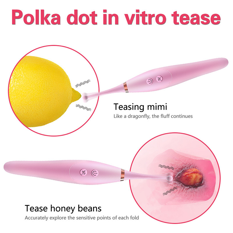 Double headed Multi frequency Strong Earthquake Scream Vibration Rod Stimulating Honey Bean G-spot Adult Sex Products_voghion.com