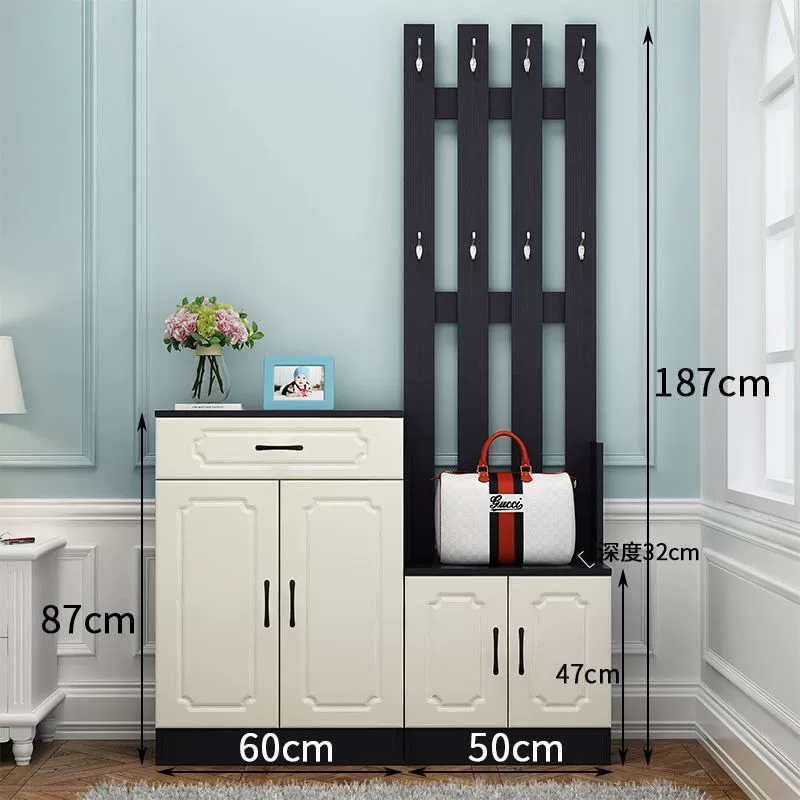 Garment Rack Freestanding Shoe Cabinet Wardrobe Hanger from Yomiego