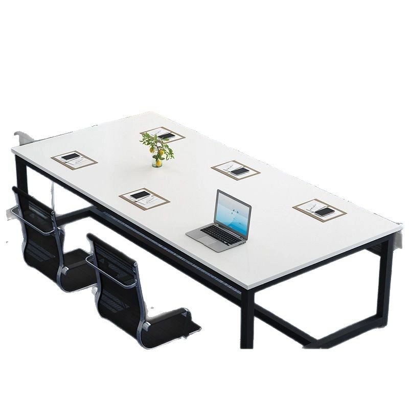 Mesa de conferencia Mesa rectangular Escritorio moderno simple Mesa de escritorio ejecutivo simple Mesa de negociación Mesa larga Mesa de entrenamiento