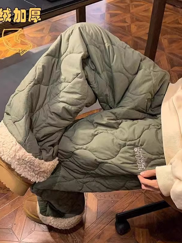 東北零下40度ズボン男性冬の子羊のベルベットとベルベットの厚い綿のカジュアルパンツ防風保温スキーパンツ