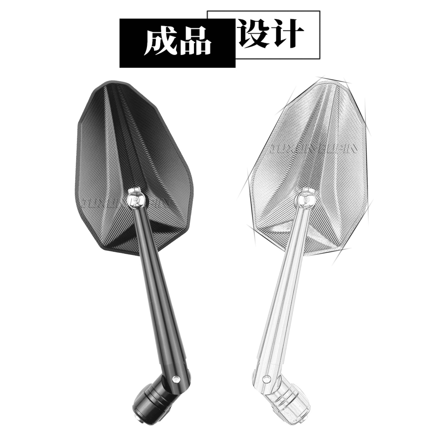 Suitable for No.9 M395C Maverick Ae5 Rearview Mirror Motorcycle Electric Vehicle Long Handle Modified Reflector
